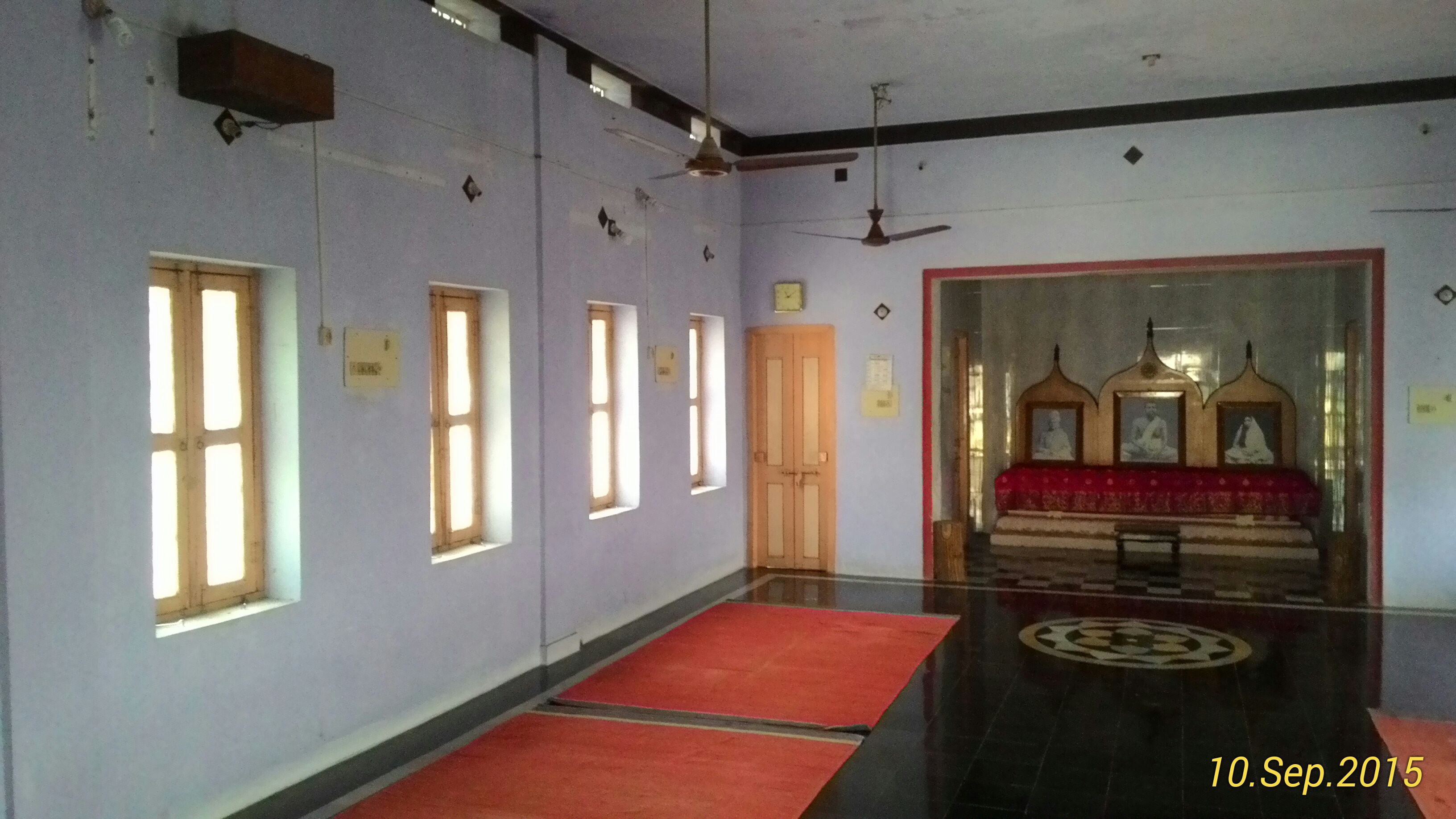 View inside the dhyana mandir
