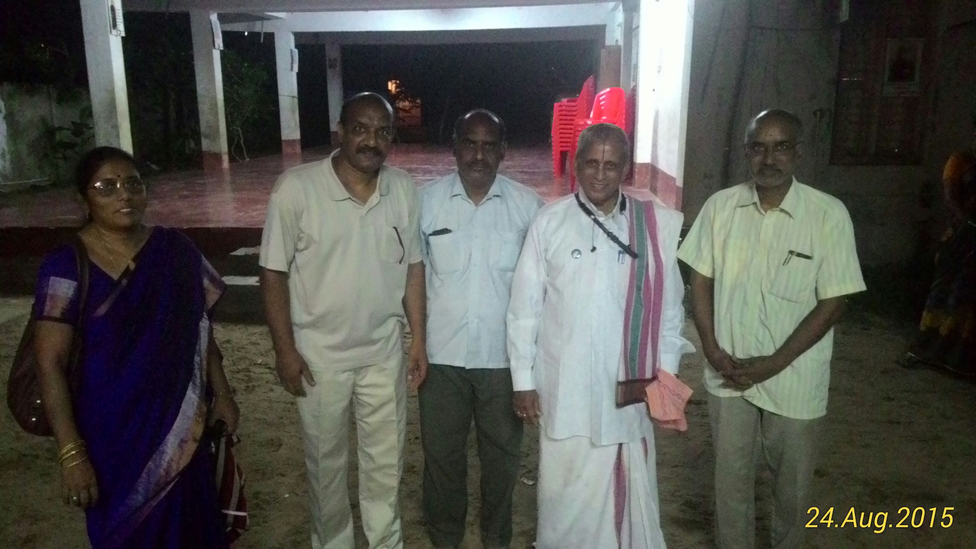 Dr Ekkirala Ananthakrishna garu with the members of the samithi at the end of the camp