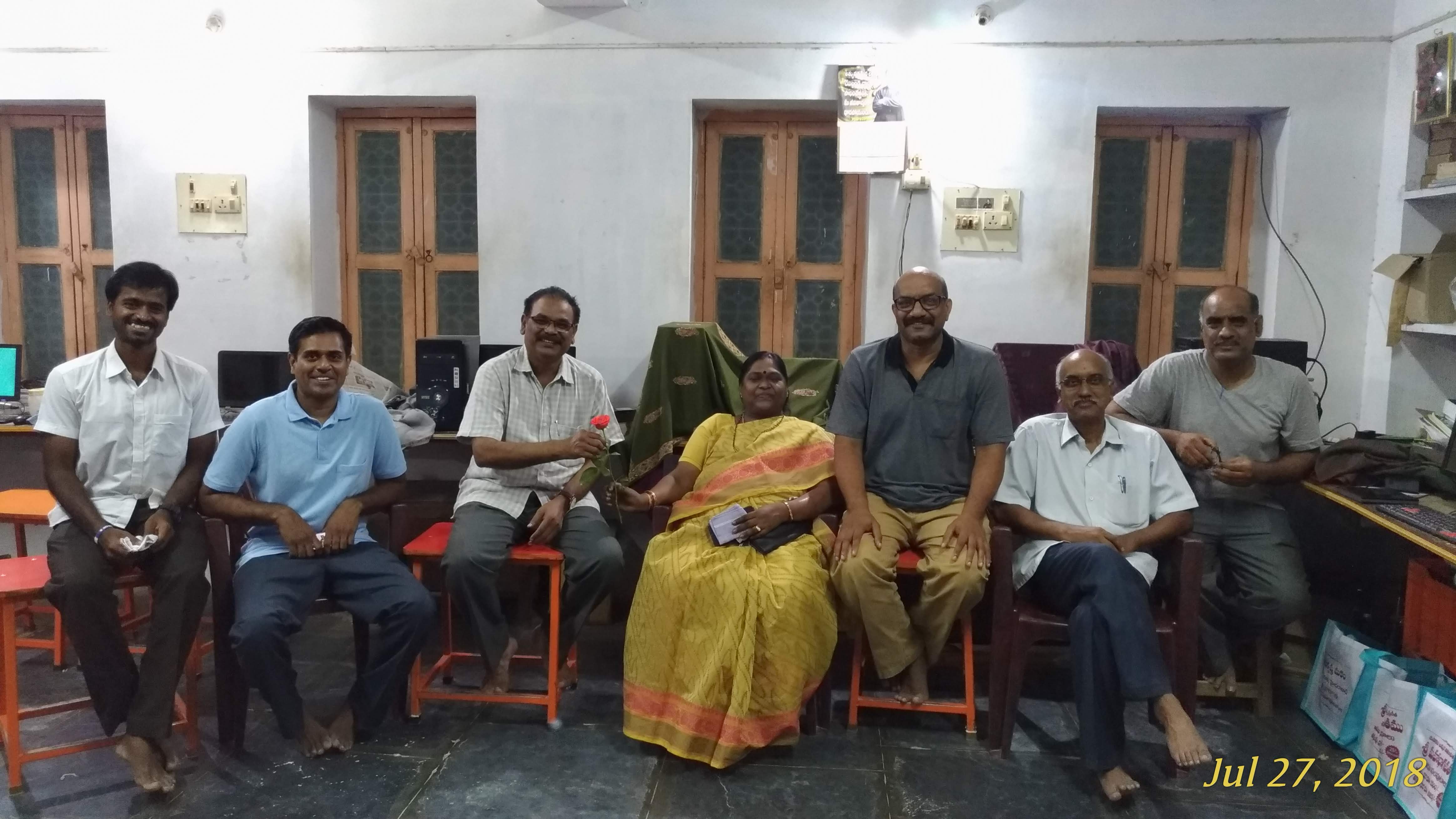 Visit of Mr T. Sivananda Varma